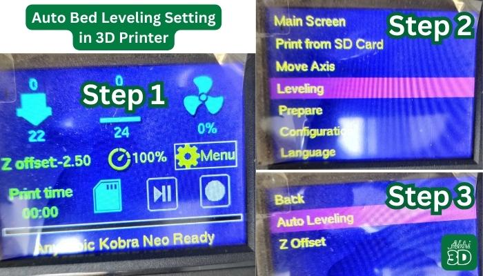 Auto Bed Leveling Setting in 3D Printer