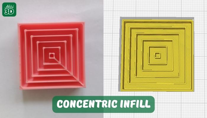 Concentric Infill 3D Print