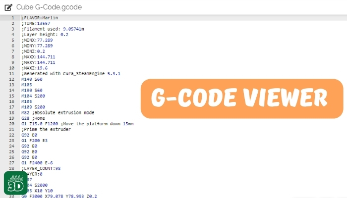 G-code viewer 