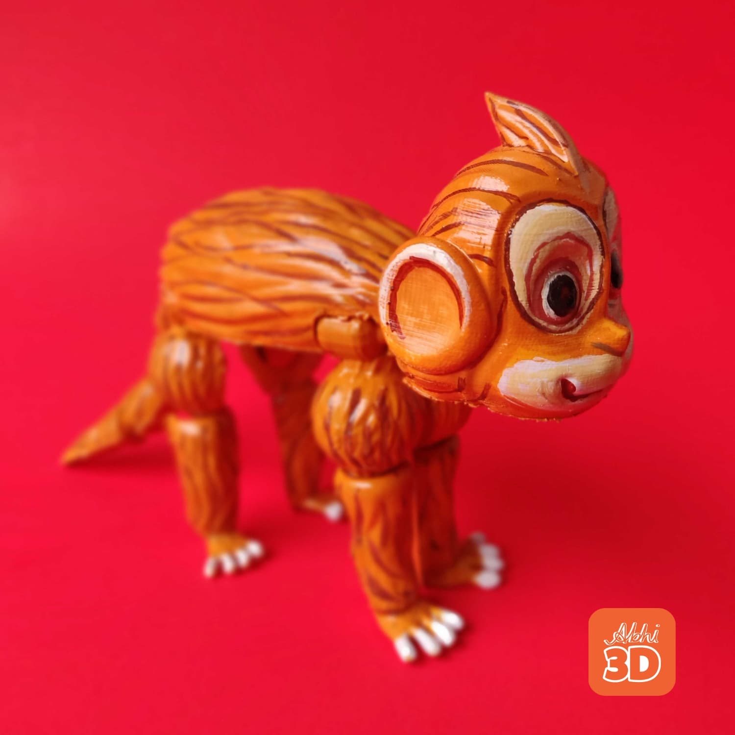 Monkey STL File For 3D Printing