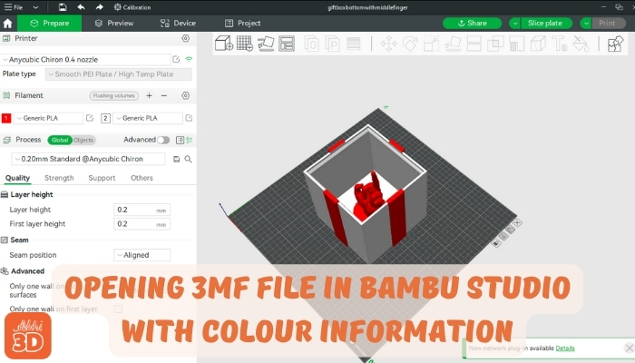 Opening 3MF File In Bambu Studio