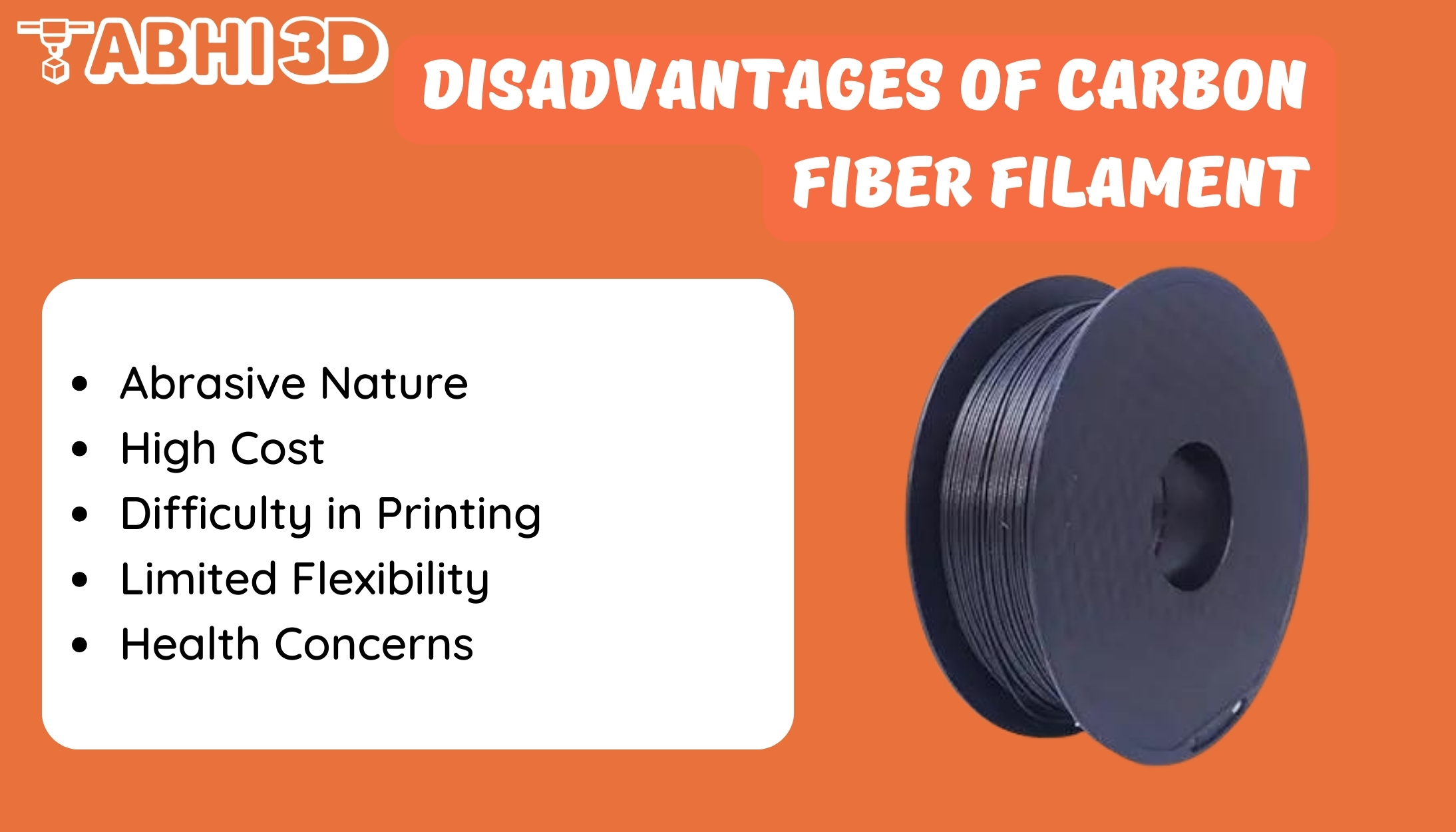Disadvantages of Carbon Fiber Filament