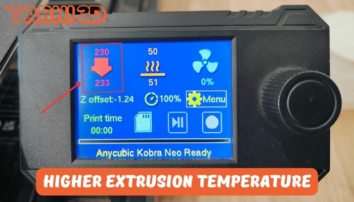 Higher Extrusion Temperature