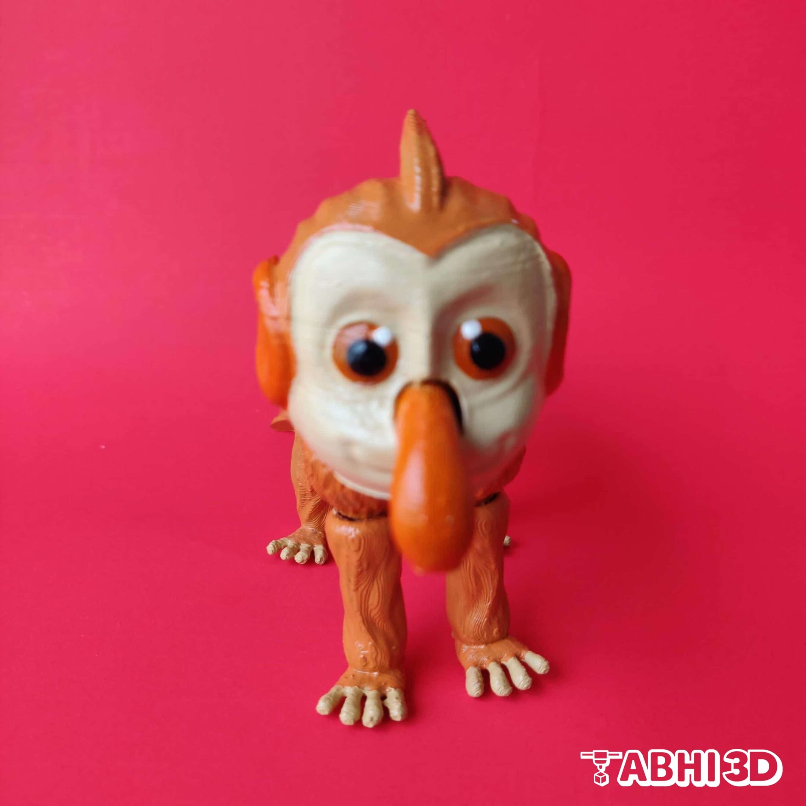 Long Nose Monkey STL File For 3D Printing