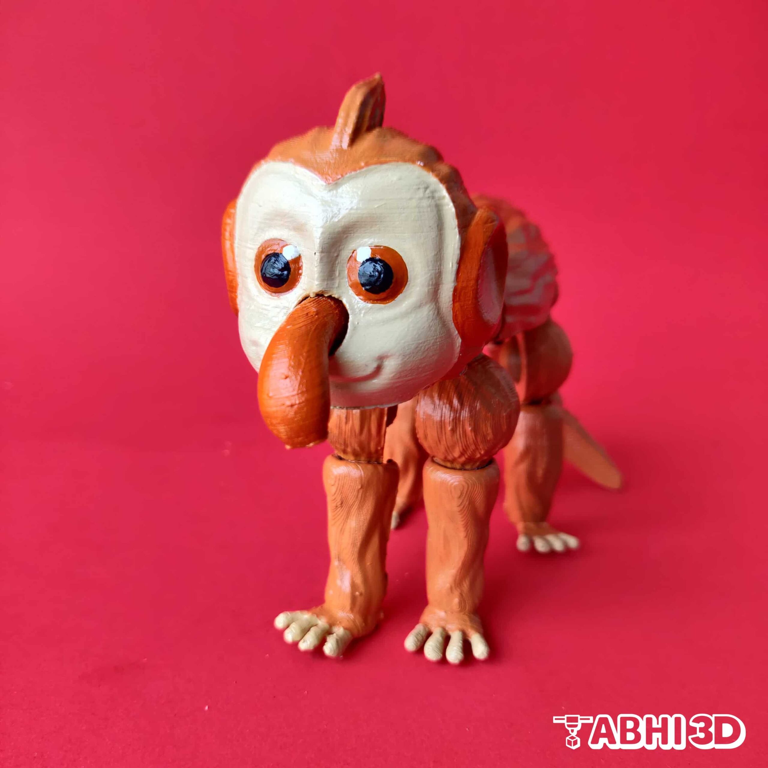 Long Nose Monkey STL File For 3D Printing