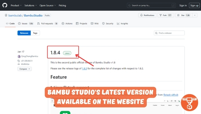 Bambu Studios Latest Version Available on the Website