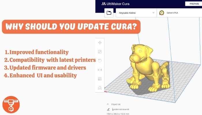 Improved functionality and features in Latest Version of Cura
